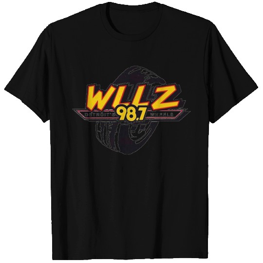 Old School Detroit Radio WLLZ Wheels T Shirts