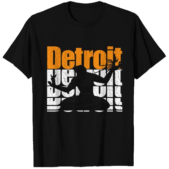 Vintage 1980s DETROIT (Distressed Design) T Shirts