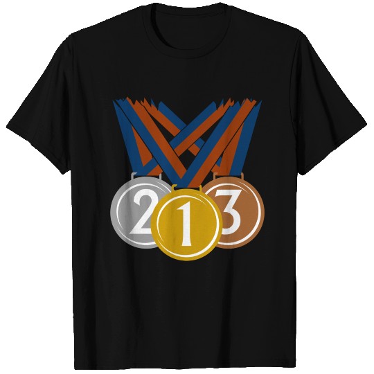 Medals Gold Silver Bronze T Shirts