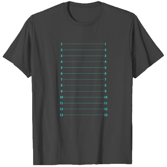 Hair Length Check -Teal Print T Shirts