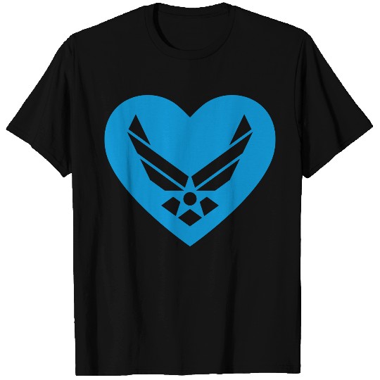 Air Force Heart T Shirts