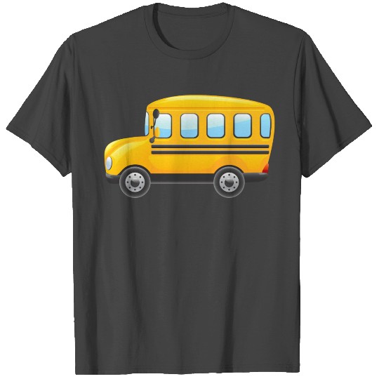 school bus cartoon T Shirts
