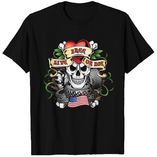 Live Free Or Die Off-Road T Shirts