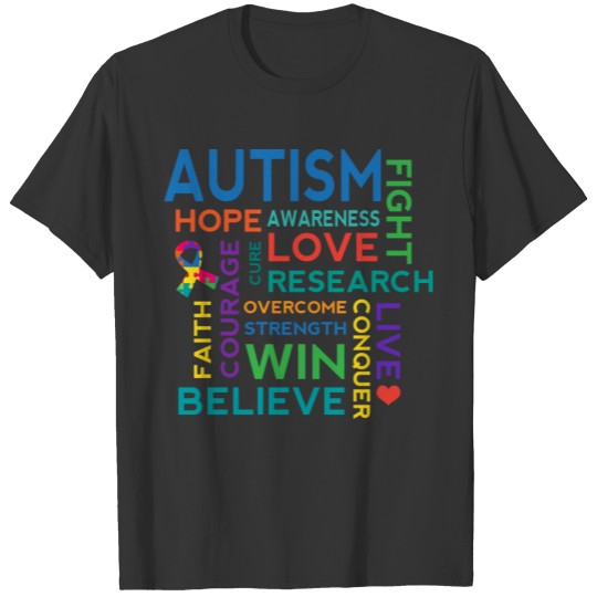 Autism Awareness Hope Cure T-shirt