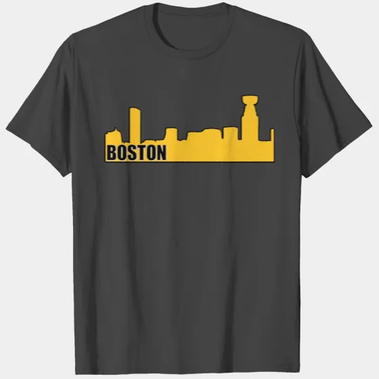Boston Bruins Hockey Cup Skyline Apparel T Shirts