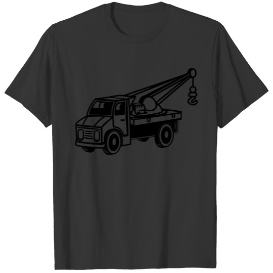 Car toy truck crane tow truck-mounted crane truck T-shirt