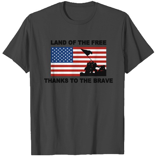 US Flag Land Of The Free T Shirts