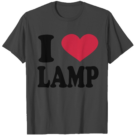 I Love Lamp T Shirts