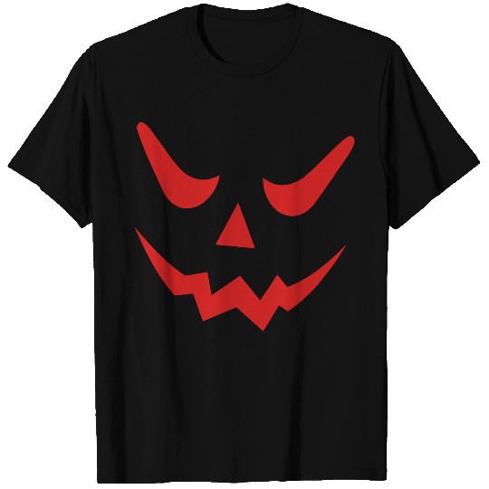 Jack O'Lantern, Halloween, Evil Face T Shirts