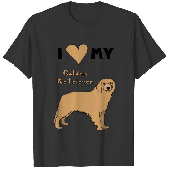 i heart my golden retriever T-shirt