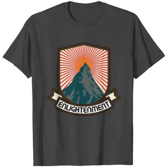 Rock Climbing Enlightenment At The Top T Shirts