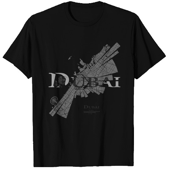Dubai Map T Shirts