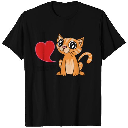 I heart mew Tabby Cat T Shirts