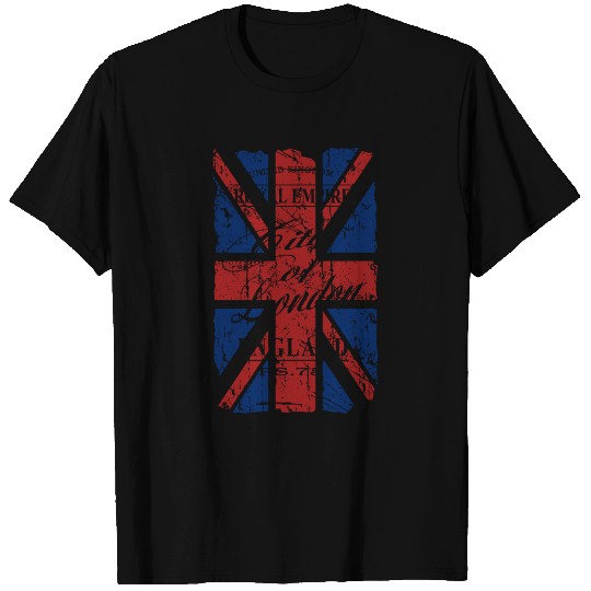 Union Jack - London - Vintage Look T Shirts