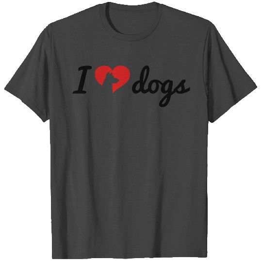 Fancy I Love Dogs T Shirts