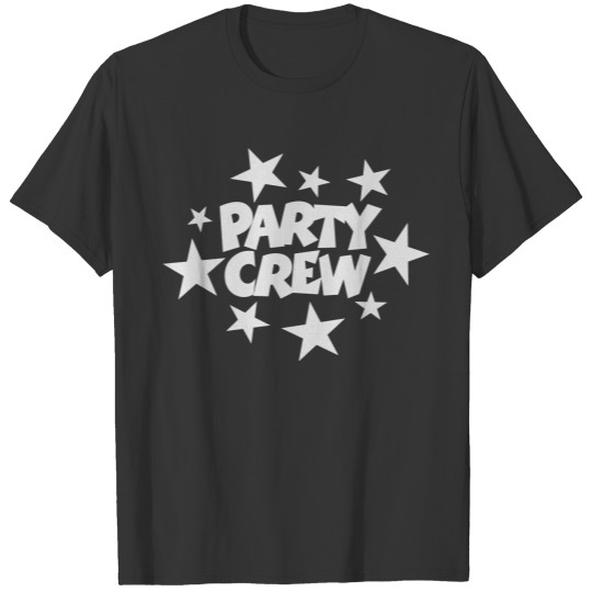 Party Crew Stars (White) T Shirts