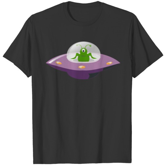 UFO in cartoon style T-shirt