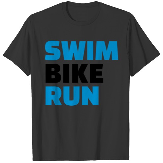 Swim bike run T-shirt