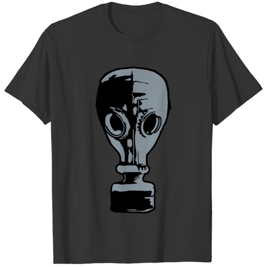 gas mask cool design 1 filter T-shirt