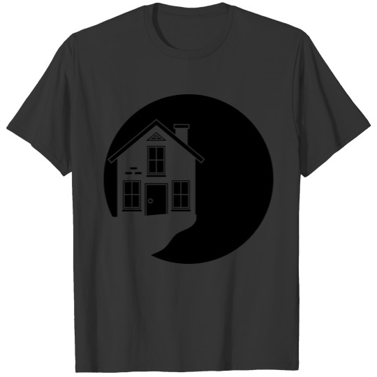 black dark moon night Berghaus lonely cliff full m T-shirt