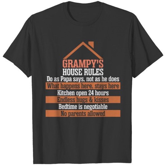 Grampys House Rules T-shirt