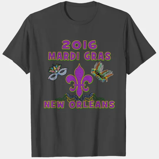 2016 Mardi Gras 2016 New Orleans T Shirts