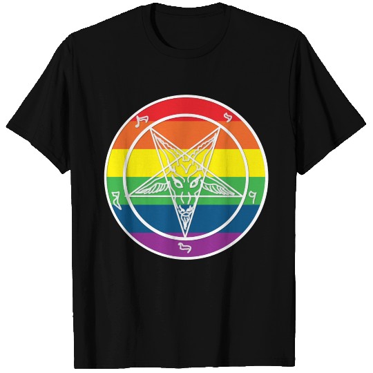 Baphomet Rainbow pride T Shirts