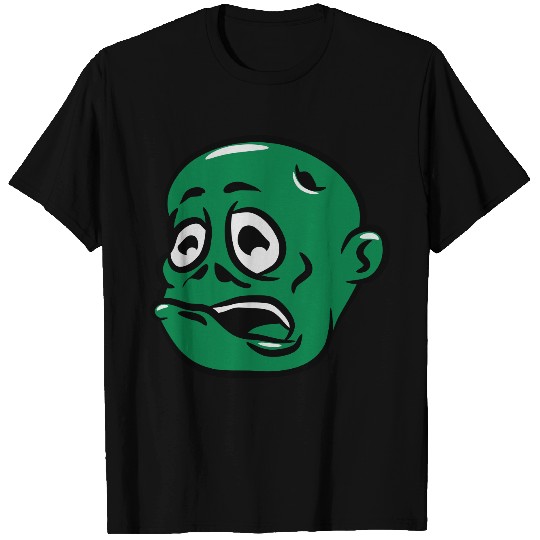 zombie funny comic suit head T Shirts