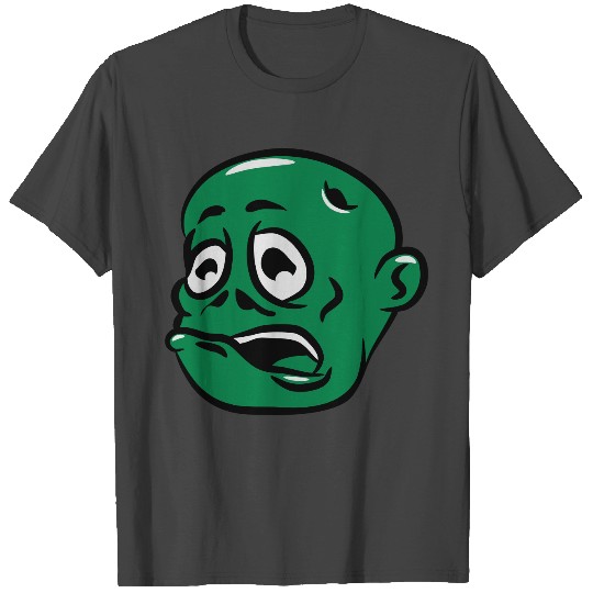 zombie funny comic suit head T Shirts