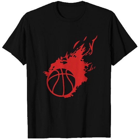 flame basketball ball fireball 1 T Shirts