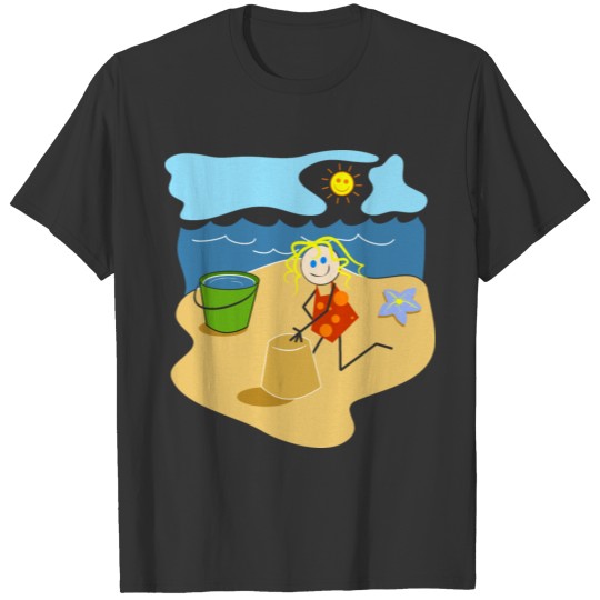 Girl At The Beach T Shirts