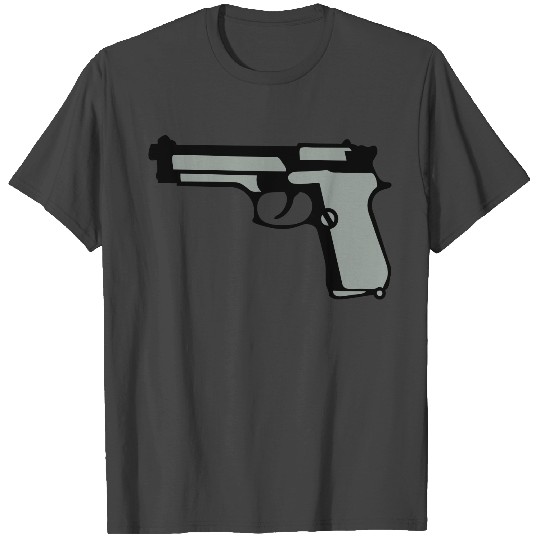 automatic pistol gun revolver 912 T Shirts