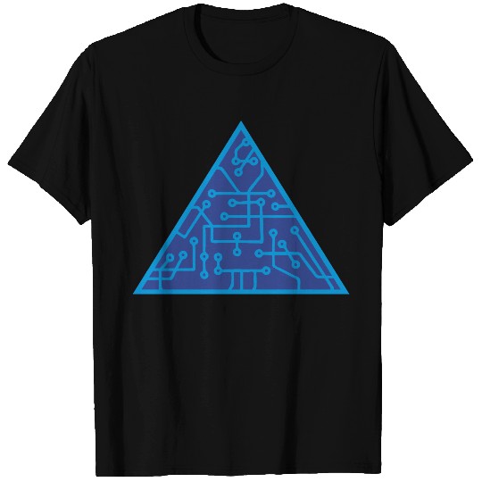 triangular shape microchip technology cool design T Shirts