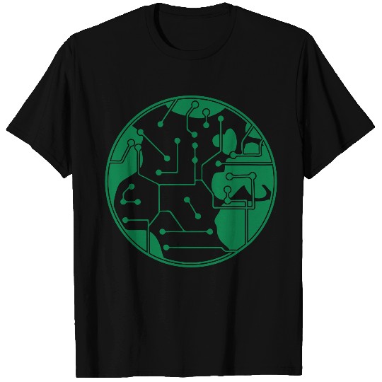 earth technology networked data information electr T Shirts