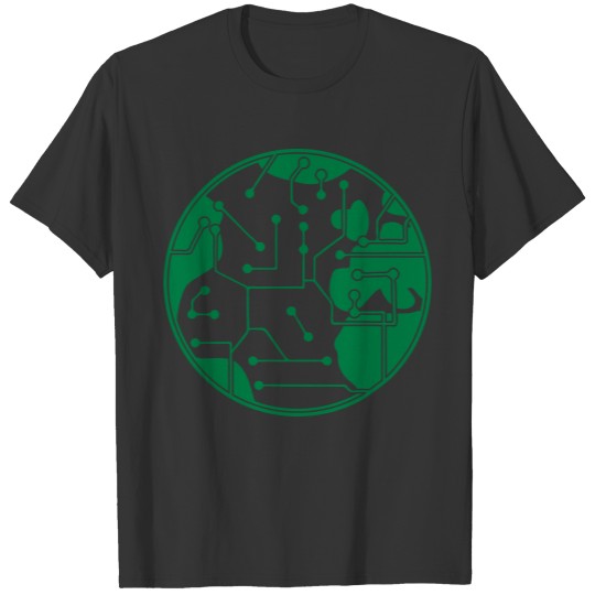 earth technology networked data information electr T Shirts