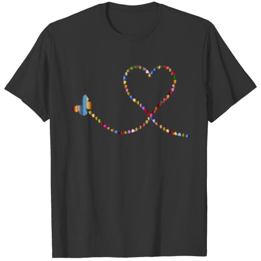 Butterfly Hearts Trail 3 T Shirts