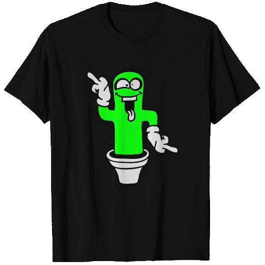 middle finger cartoon comic wichser dancing funny T Shirts
