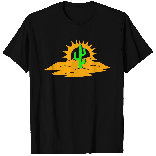 sun sand dunes heat hot large desert cactus spines T Shirts