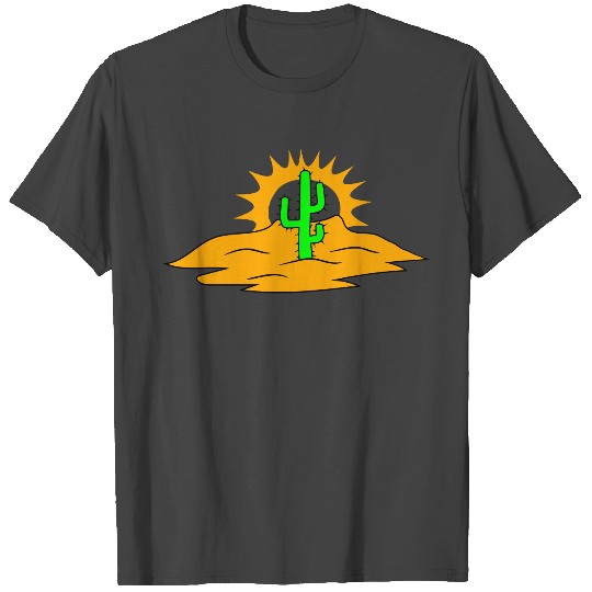 sun sand dunes heat hot large desert cactus spines T Shirts
