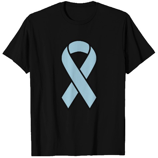 Light Blue Prostate Cancer Ribbon T Shirts