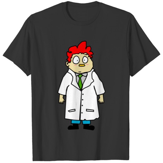 Cartoon scientist guy T-shirt