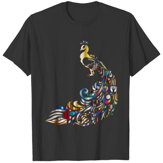 Chromatic Peacock 3 No Background T-shirt