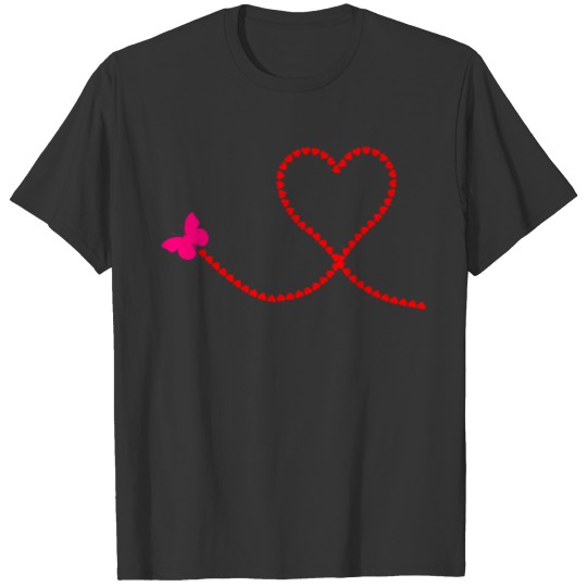 Butterfly Hearts Trail T Shirts