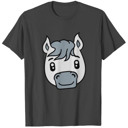 face head sweet cute sitting comic cartoon pony ho T Shirts