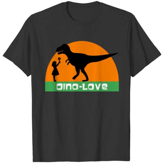 Dino and girl T Shirts