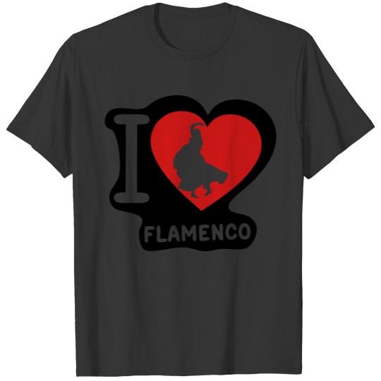love heart flamenco dance T-shirt