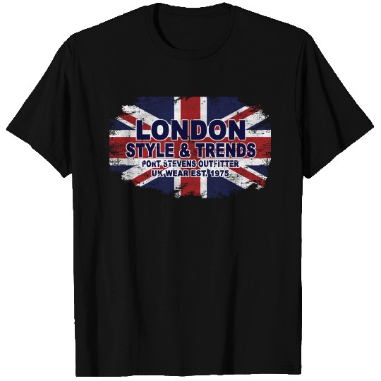 London - Union Jack - UK Flag T Shirts
