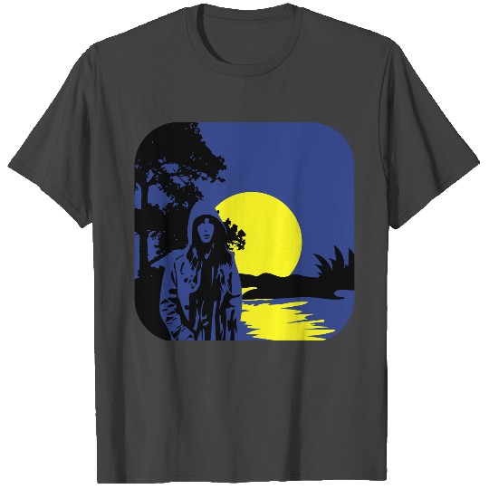 full moon melancholy nature T Shirts