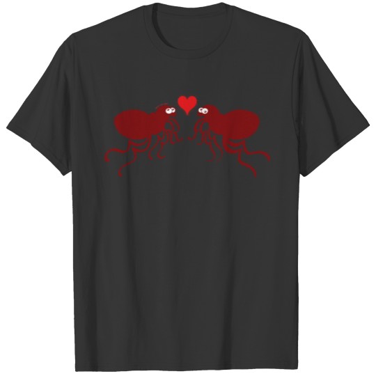 Ugly fleas madly falling in love T-shirt