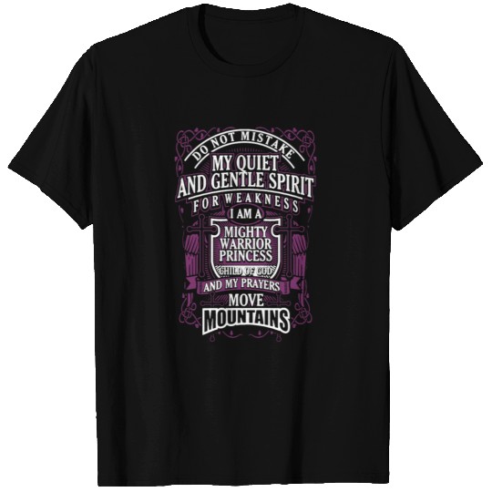 I Am A Mighty Warrior Princess T Shirts